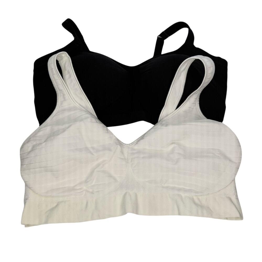 Warners Bra Bundle 1 Black Women's All You Need & 1 Unbranded White Bra 2XL